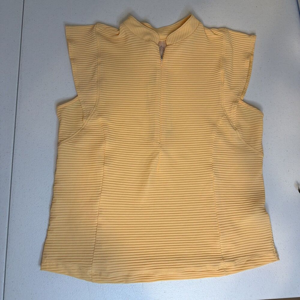 Calia Women's Golf Renew Cap Sleeve Polo in Peach Sherbet NWT $58 Size S